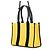 Borsa Balenciaga Hardware Canvas Leather Nero Giallo - vista 2