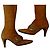 Botas altas Michel Vivien de ante naranja con hebilla
