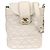 Chanel Vintage CC Turnlock Flap Leather Bianco