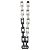 Louis Vuitton Collier Monogram Chain Necklace Nero Argento