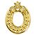 Collier avec pendentif Christian Dior en or jaune 18K