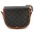 Céline Borsa a tracolla Celine Triomphe Medium Folco Marrone - vista 3