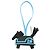 Hermès Hermes Rodeo Robeo 24 PM Handbag Charm Nero Blu chiaro