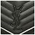 Borsa a tracolla con catena Saint Laurent Cassandra Envelope Nero Bianco - vista 7