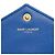 Bolso de hombro con cadena Saint Laurent Cassandra Envelope Azul - vista 12