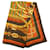 Hermès Carré 90 Coaching Scarf Marrone Multicolore - vista 7