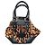 Borsa Dolce & Gabbana Leopardata in Pelle e Tessuto Nero Stampa leopardo