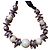 Autre Marque Collana fantasia con perle crema e argento Crudo