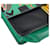 Borsa a tracolla Prada in pelle nera e verde Nero - vista 9