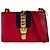 Borsa a tracolla in pelle Gucci Sylvie Rosso