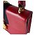Borsa a tracolla in pelle Gucci Sylvie Rosso - vista 6