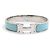 Bracciale rigido in smalto azzurro e argento Hermès Blu chiaro