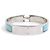 Bracciale rigido in smalto azzurro e argento Hermès Blu chiaro - vista 3