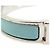 Bracciale rigido in smalto azzurro e argento Hermès Blu chiaro - vista 6