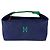 Hermès Borsa Hermes Bride à Black GM Canvas Blu Verde