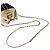 Borsa a tracolla Chanel in beige e nero - vista 10