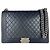 Borsa a tracolla Chanel Boy Large in pelle di agnello Nero
