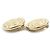 Orecchini a clip Chanel Gold D'oro - vista 2