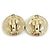 Orecchini a clip Chanel Gold D'oro - vista 4