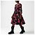 Vestido de mujer Prada con estampado de rosas Negro Roja - vista 5