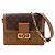 Bolsa de Ombro Louis Vuitton Monogram Reverse Dauphine MM Marrom Monograma
