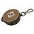 Fendi Zucca FF Logo Leder-Schlüsselanhänger Braun - Ansicht 3