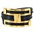 Hermès Bracciale Hermes Pousse Nero D'oro