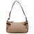 Borsa Salvatore Ferragamo con logo Gancini in rilievo Marrone Beige