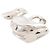 Hermès Charm per borsa Hermes Silver Padlock Pelican Argento - vista 2