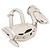 Hermès Charm per borsa Hermes Silver Padlock Pelican Argento - vista 3