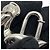 Hermès Charm per borsa Hermes Silver Padlock Pelican Argento - vista 6