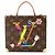 Estuche Louis Vuitton Monogram Caractère Castaño Multicolor