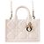 Borsa a mano Christian Dior Macro Cannage Book Tote Mini Rosa