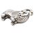 Hermès Hermes Cadena Lion Africa 1997 Metal Charm Argento - vista 2