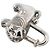 Hermès Hermes Cadena Lion Africa 1997 Metal Charm Argento - vista 4