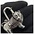 Hermès Hermes Cadena Lion Africa 1997 Metal Charm Argento - vista 5