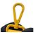 Borsa a tracolla Fendi in nylon Giallo - vista 13