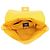 Borsa a tracolla Fendi in nylon Giallo - vista 5