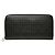 Cartera larga con cremallera Loewe Repeat Anagram Round Negro