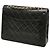 Borsa a tracolla Chanel Matelassé Coco Mark Double Flap con catena Nero - vista 2