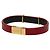 Bracciale Saint Laurent Cassandra Opium YSL Logo Rosso D'oro - vista 2
