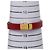 Bracciale Saint Laurent Cassandra Opium YSL Logo Rosso D'oro - vista 6