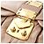 Borsa a spalla Miu Miu Matelassé Vitellolux 2way Beige Gold Auth 197216V D'oro - vista 18