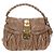 Borsa a spalla Miu Miu Matelassé Vitellolux 2way Beige Gold Auth 197216V D'oro - vista 2