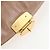 Borsa a spalla Miu Miu Matelassé Vitellolux 2way Beige Gold Auth 197216V D'oro - vista 20