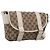 Borsa a tracolla GUCCI GG Canvas Beige Silver 145858 Auth ka5859 Argento