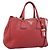 Borsa a mano PRADA Vittero Dino Leather 2way Rossa Oro Auth BA15080V Rosso D'oro