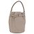 Céline CELINE Big Bag Bucket Hand Bag Leather Gray Silver Auth 199121V Marrone Argento