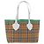 Borsa Tote BURBERRY Nova Check Canvas Beige Auth ka5820V - vista 2