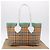 Borsa Tote BURBERRY Nova Check Canvas Beige Auth ka5820V - vista 20